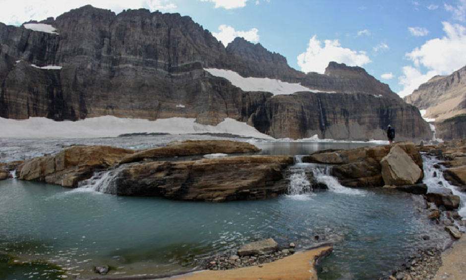 Glacier National Park in Montana in the Northwestern United States is hoe to 25 glaciers. Just 100 years ago there were 150 in the park's one million acres.