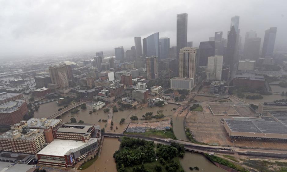 Floodwaters from Harvey overflowed from the bayous around Houston in late August. Credit: David J. Phillip, AP
