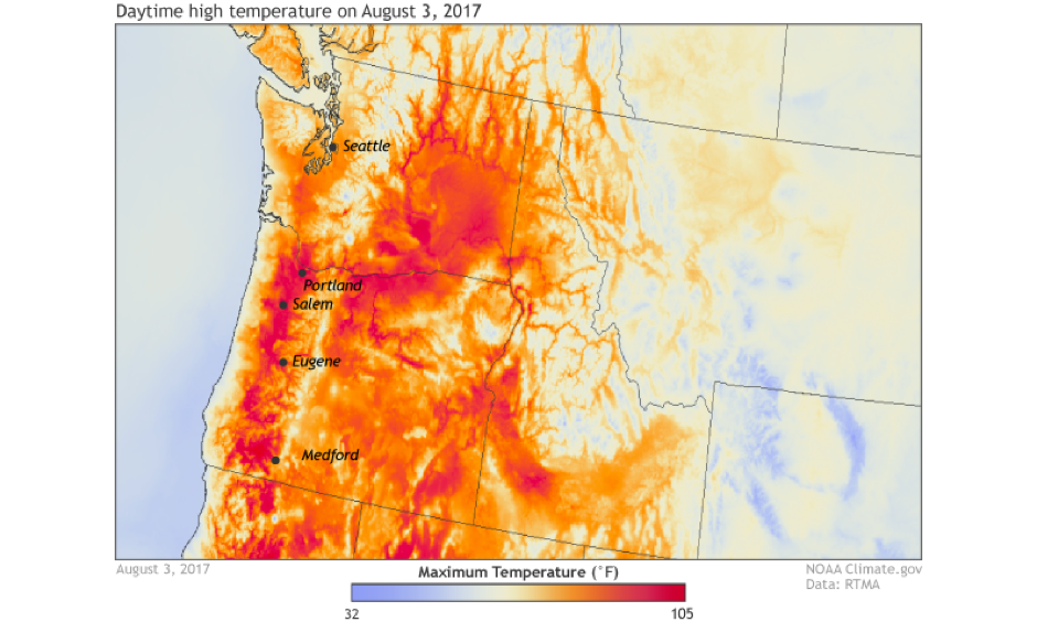 Climate Signals Heat wave scorches the Pacific Northwest