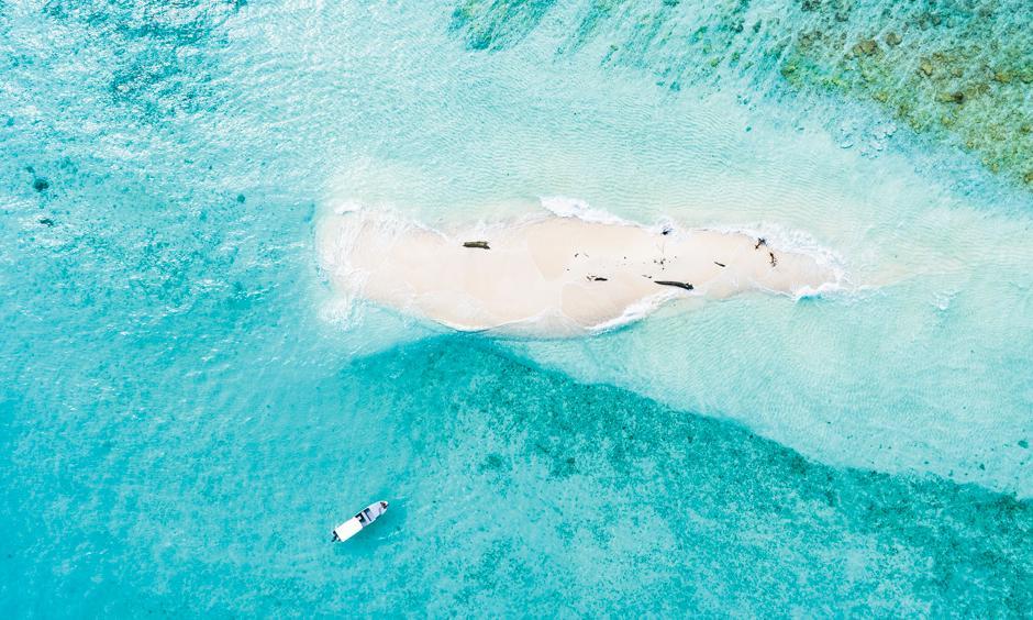 Just a couple decades ago, this tiny, barren sandbank was a tree-laden island the size of a football field. Photo: SURFER Magazine