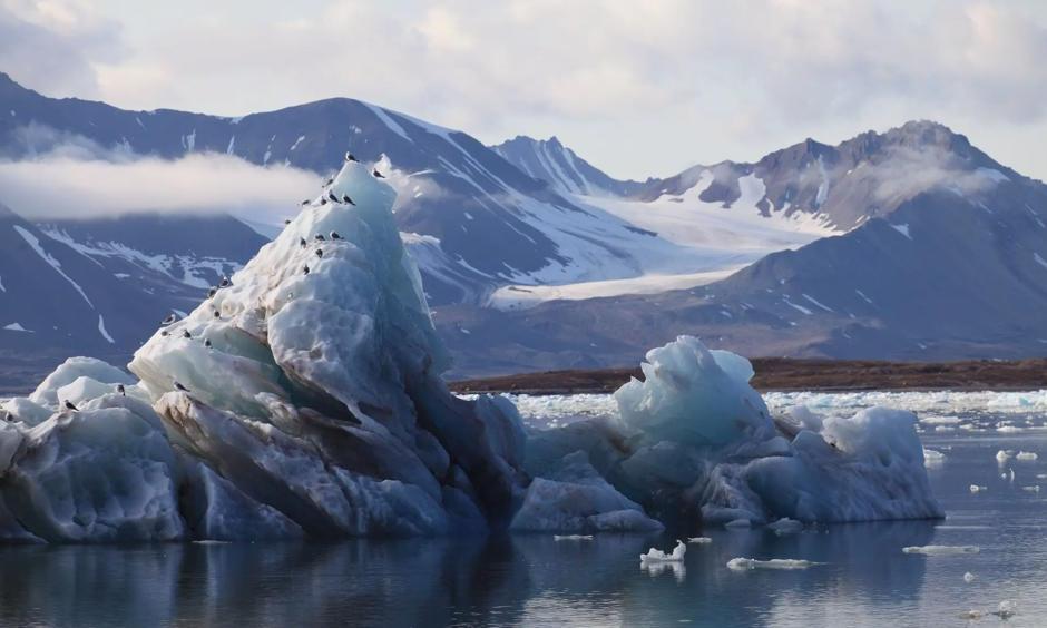 Melting glacier in Svalbard, Norway. Photo: Goncalo Diniz, Alamy/Alamy