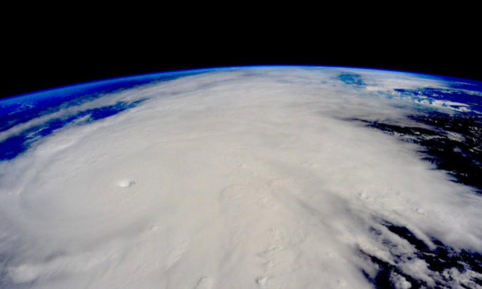 Picture of Hurricane Patricia as seen from the International Space Station in October.