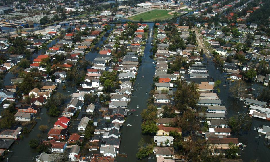 New Orleans the week after Katrina hit landfall. Photo: Liz Roll, FEMA