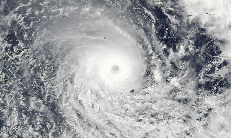 Tropical Cyclone Winston nears Fiji on February 20, 2016. Photo: NASA Goddard Rapid Response/NOAA