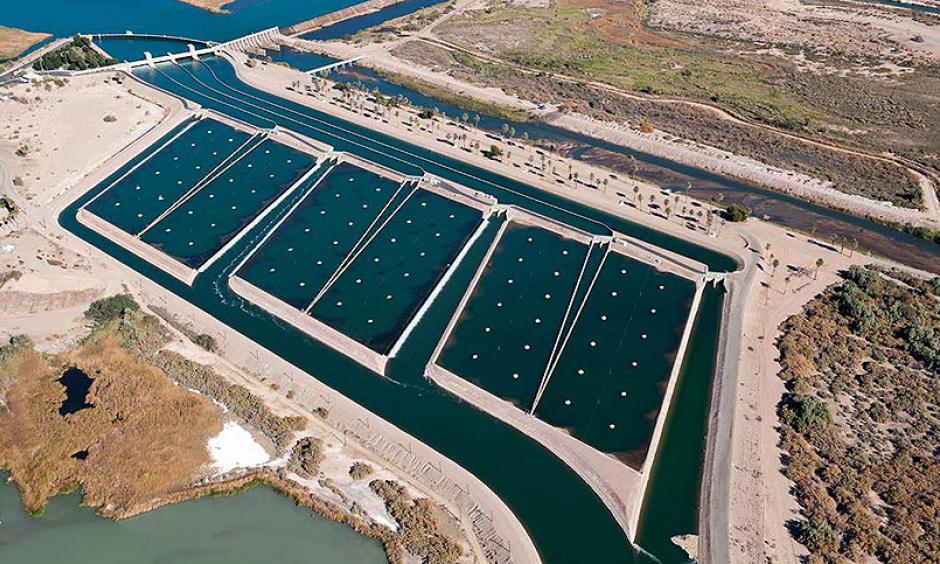 The Imperial Dam and the All-American Canal System, located in the southeastern corner of California, includes the Imperial Diversion Dam and Desilting Works, the 80-mile-long All-American Canal, the 123-mile-long Coachella Canal and appurtenant structures. Photo: Andy Pernick, Bureau of Reclamation/Flickr