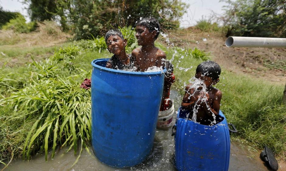 Too hot to step out. Photo: Amit Dave, Reuters