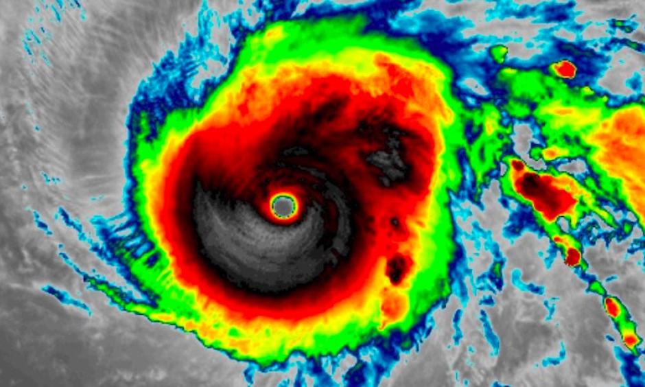 Infrared image of Super Typhoon Halong at 1800Z (1 pm EST) Tuesday, November 5, 2019. Credit: RAMMB/CIRA/CSU.