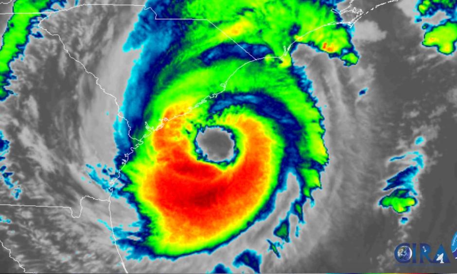 Hurricane Dorian approaches the Carolinas on Sept. 5, 2019. Image: NOAA via CIRA/RAMMB