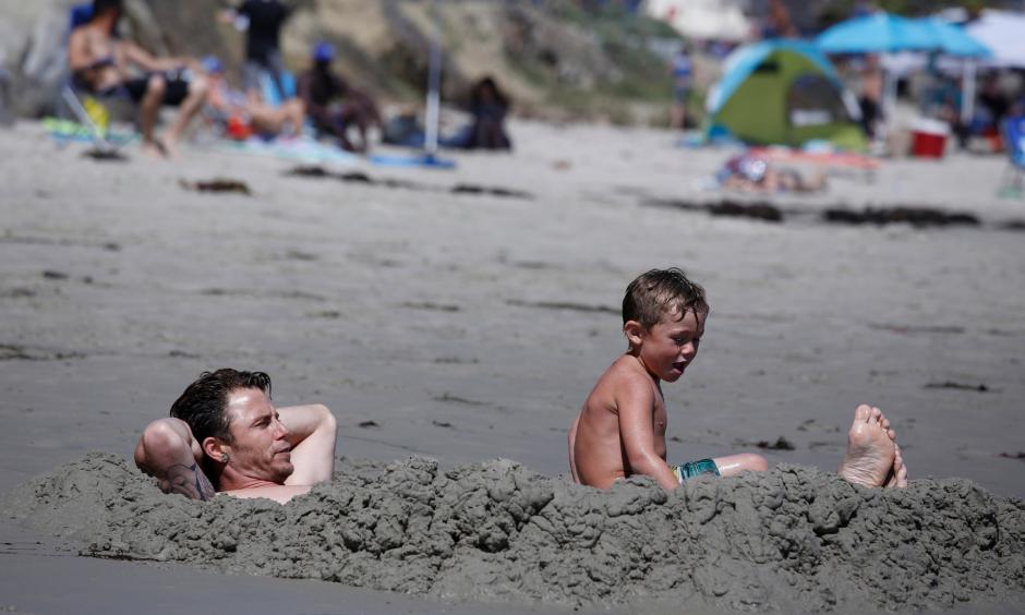 Hot weather in Southern California. Photo: Los Angeles Times