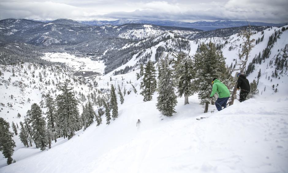 Skiers navigate the Broken Arrow run at Squaw Valley last year. Photo: Ben Arnst, Squaw Valley Alpine Meadows