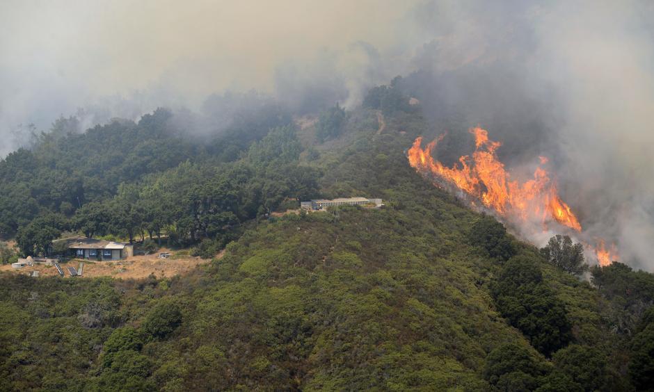 The Soberanes fire burns in Palo Colorado Canyon in the Big Sur region last week. Photo: David Royal / Monterey County Herald