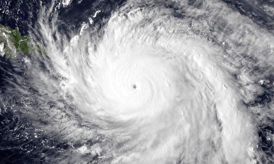 Hurricane Maria bearing down on Puerto Rico on September 19, 2017.Credit: NOAA.