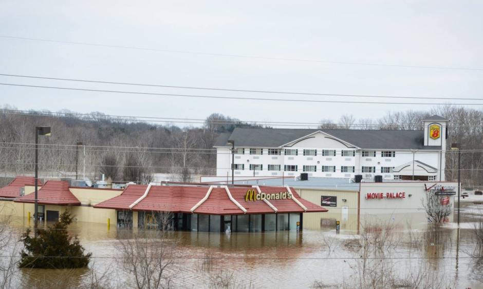 Historic flooding occurred in Missouri after a storms rumbled across the United States this week. Photo: CNN
