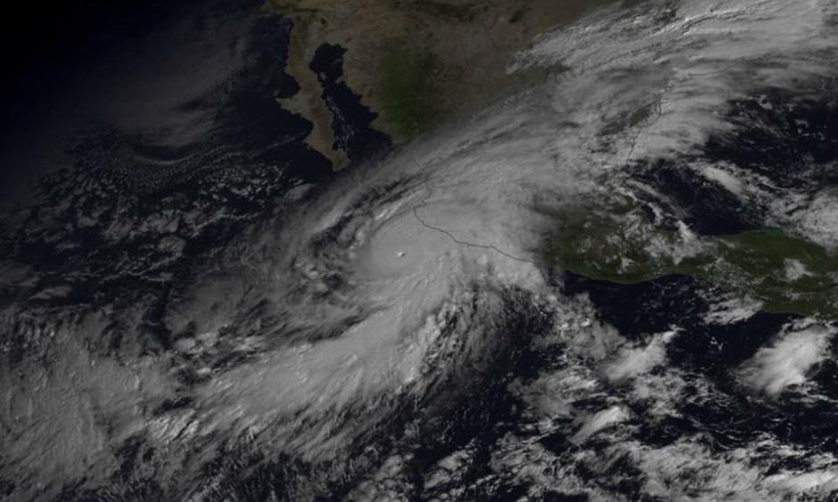 GOES-East satellite image of Hurricane Patricia at 10:45 am EDT October 23, 2015. Image credit: NOAA Viz Lab.