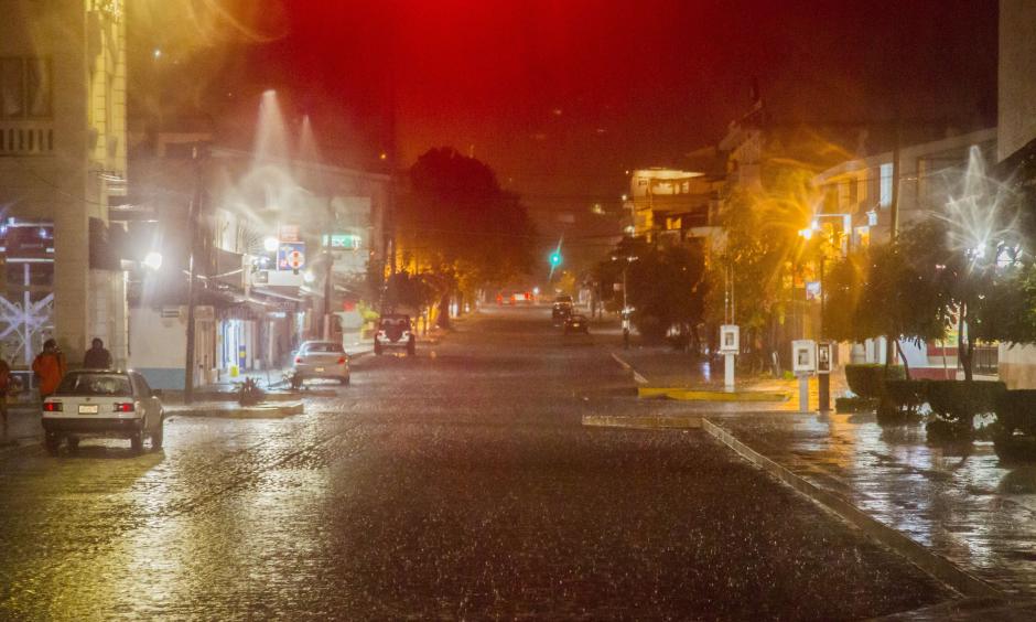 View of the streets during the arrival of hurricane Patricia in Puerto Vallarta, Mexico. (Hector Guerrero/AFP/Getty Images)