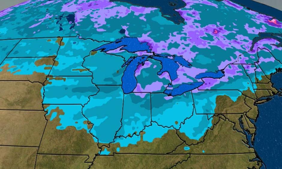 Current US Snow Cover.