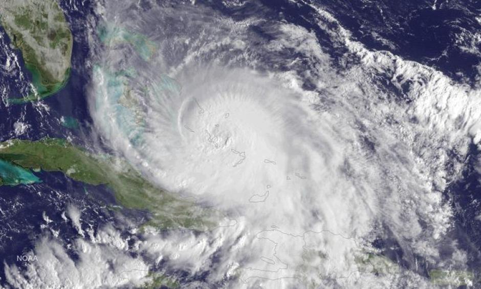 Hurricane Joaquin from October 2015 over the Bahamas. Image: NOAA GOES