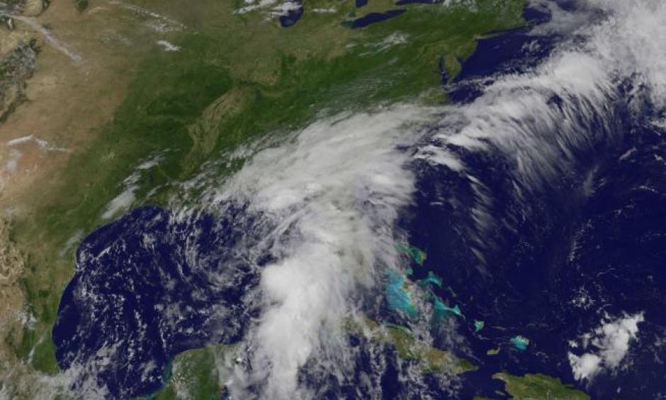 A NASA's Geostationary Operational Environmental Satellite (GOES) image shows the Tropical Storm Colin over Florida and the U.S. South-East coast in this satellite image released by on June 6, 2016. Image: GOES Project Science/NASA/Handout via Reuters