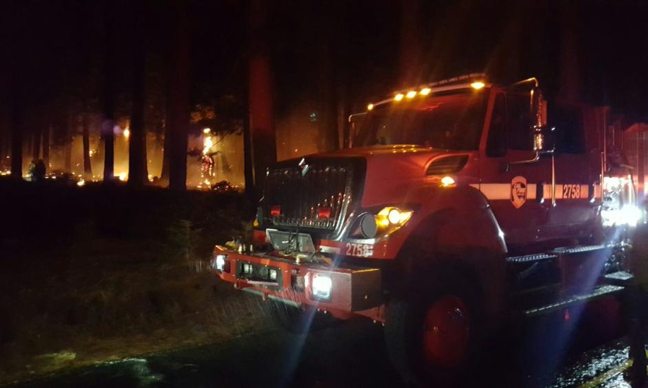 The South Lake Tahoe Recreation Center offered shelter to some 500 evacuees after a fire broke out near Emerald Bay and quickly burned across 200 acres. Photo: Cal Fire