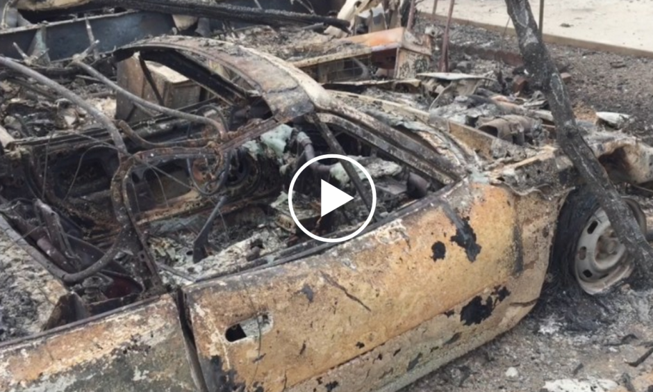 What it looks like when a wildfire rips through town. Photo: CNN