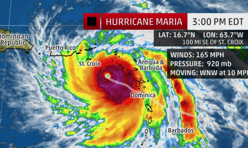 Current Storm Status. The highest cloud tops, corresponding to the most vigorous convection, are shown in the brightest red colors. Clustering, deep convection around the center is a sign of a healthy tropical cyclone. Image: The Weather Channel