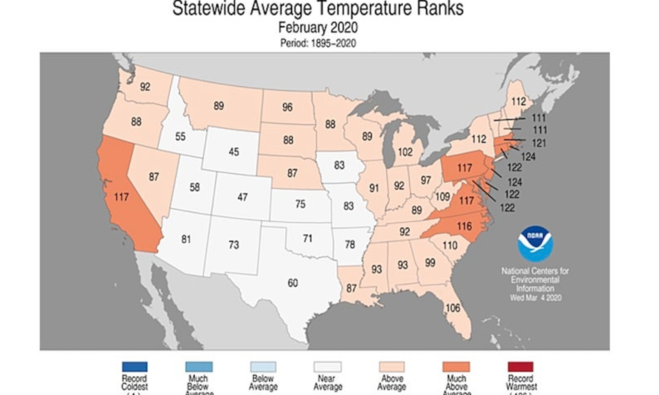 Climate change is increasing temperatures in all seasons including winter