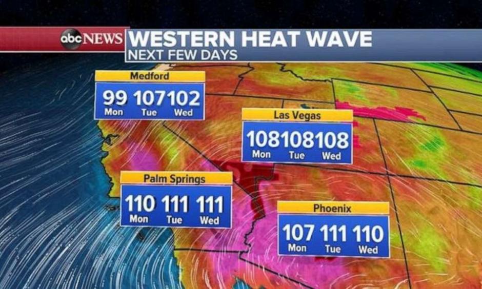 Numerous heat and fire alerts have been issued as a new heat wave is expected to blanket the region.