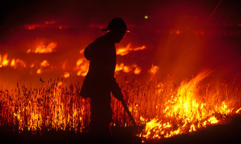 In Australia, severe bushfires often occur after record high temperatures, low relative humidity and strong winds. Photo: Getty