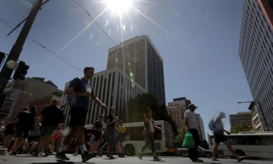 Temperatures soared to as high as a record 49.5 deg C in Port Augusta in South Australia on Jan 24 and 46.6 deg C the same day in Adelaide (pictured), said a Climate Council report. Photo: AFP