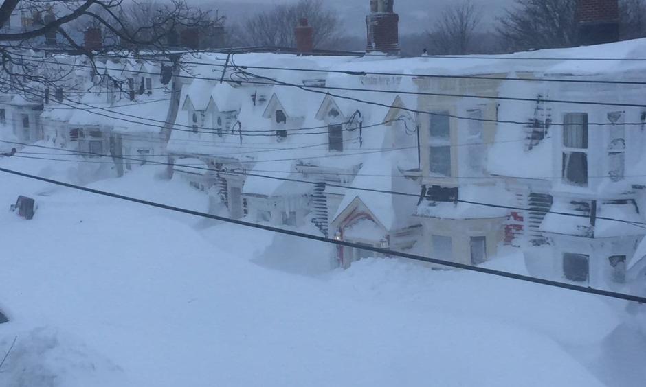 An explosive blizzard hit Newfoundland, Canada bringing heavy snow and hurricane-force winds. Credit: The Washington Post