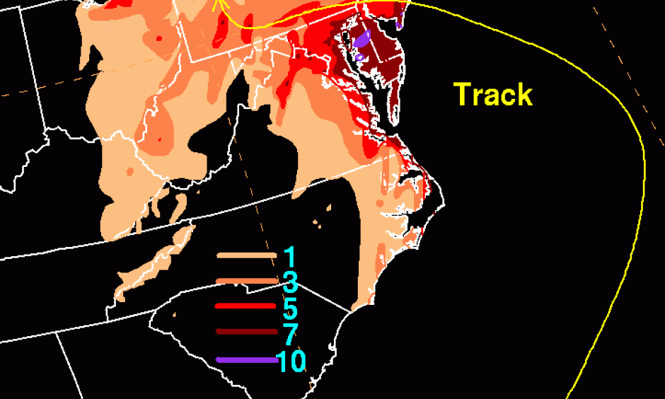 Sandy 2012 rainfall totals Climate Signals