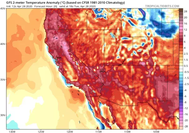 us heat wave april 2020