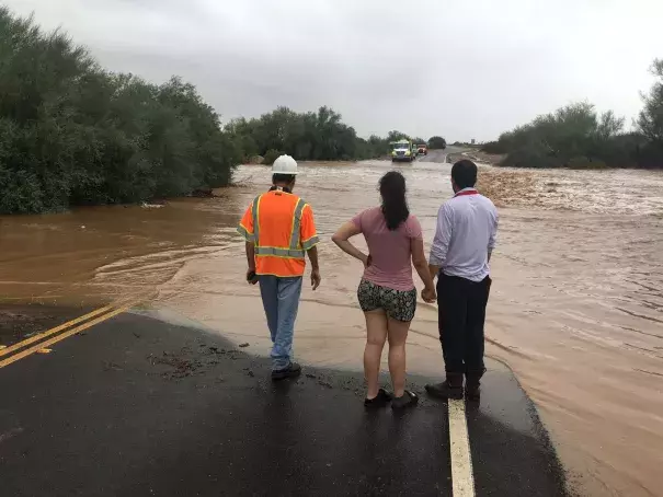 flooded street