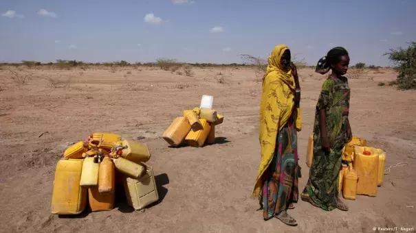 he canisters are empty and there is not a drop of fresh water anywhere. Photo: T.Negeri, Reuters