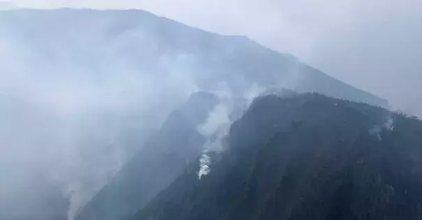 Smoke from a forest fire in Liangshan Yi Autonomous Prefecture in Sichuan Province, China, on Monday. Photo: Xinhua via Associated Press