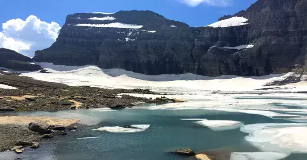 Glacier National Park’s Grinnell Glacier. Photo: Jeff Wegand