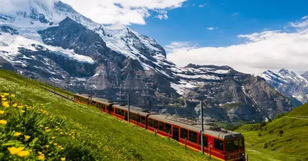 Riding on Switzerland’s Jungfrau Railway is a popular tourist activity. One stop on the trip is threatened by an unstable glacier. Scientists have installed radar systems to monitor the threat. Photo: Getty Images