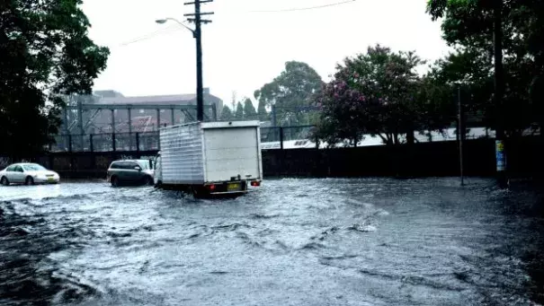Scenes around Petersham from the storm that hit on Tuesday. Photo: Steven Siewert