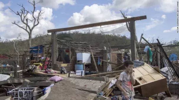 Debris left by Hurricane Patricia litters the Chamela community in the state of Jalisco, Mexico. Photo: CNN