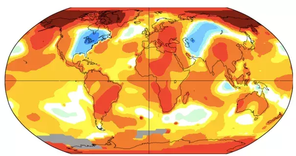 lobal temperature anamolies in November 2019. Credit: NASA