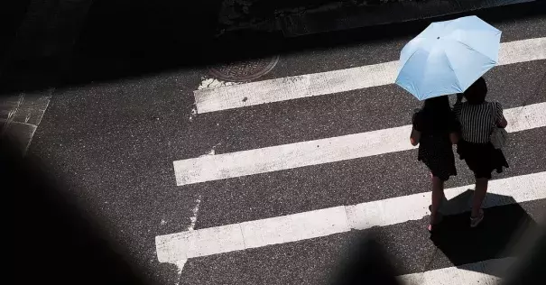 A weather phenomenon called a “heat dome” is due to arrive in New York City just in time for the weekend. Photo: Spencer Platt / Getty Images