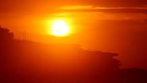 It’s a hot day at Sydney’s Bondi Beach. But even hotter in the city’s west. Photo: John Grainger, newscomau