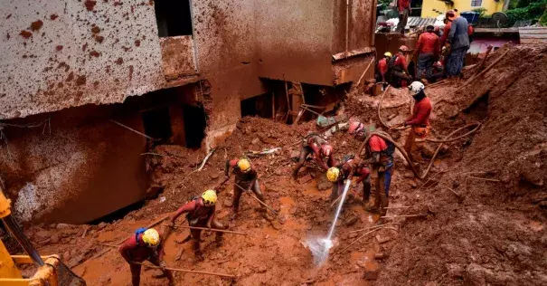 landslide after extreme rainfall