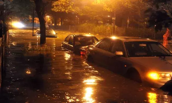 Superstorm Sandy flooded streets in Brooklyn. Photo: Shutterstock