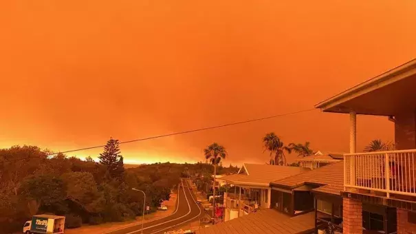 Towns were evacuated and hundreds of residents told to flee on Nov. 8, as a record number of emergency-level bushfires raged across two Australian states. Credit: Reuters