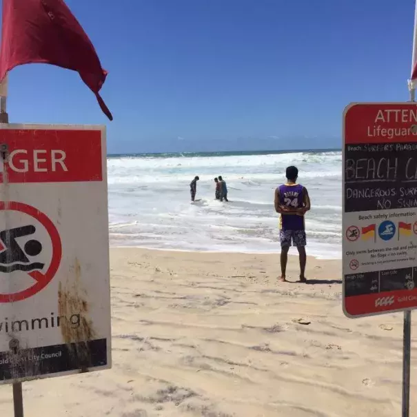 x-tropical cyclone Winston was about 1,000 kilometres east of Brisbane on Friday afternoon. Photo: ABC