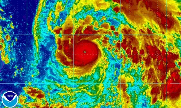 Satellite image of Typhoon Nepartak. Image: NOAA