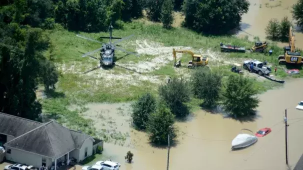 Flooding in Louisiana in August. Photo: Louisiana National Guard, Flickr