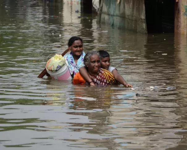 The El Niño effect is said to have contributed to the serious flooding in Chennai, India Getty Images
