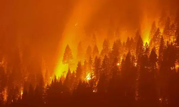 The Dixie fire ranked as the second-largest California wildfire on record - surpassed only by the million-acre-plus August Complex fire of 2020. (Photo Credit: David Swanson/Reuters)